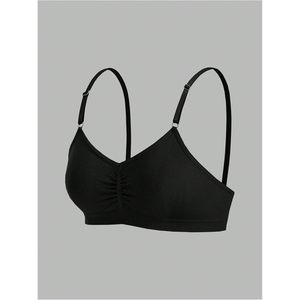 FOXA Women's 7 Pack Wireless <b>Bralettes</b> Seamless Adjustable Strap Sports Bras Yoga Activewear <b>Black</b> - Product Image 4