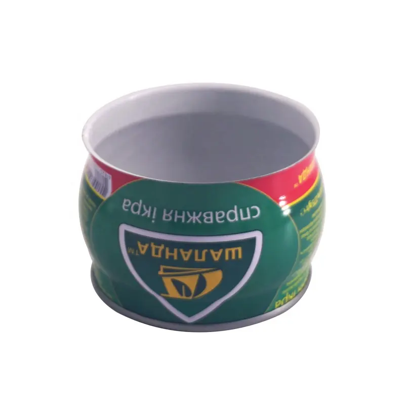 Personalized Metal Tin Can Rustproof Tin Box Manufacturers Caviar Sauce Tins with Easy Open Lid