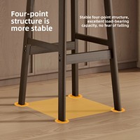 Chaise de bar en bois massif au design moderne, tabouret haut avec dossier pour table d'îlot, salle à manger extérieure, chambre et salon