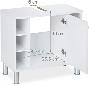 Lavabo Double évier moderne, 1pièce, salle de bain d'occasion, armoires de vanité <span class=keywords><strong>sans</strong></span> miroir - Product Image 2