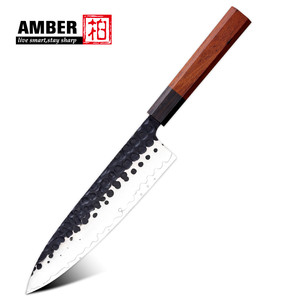 Juego de 6 Cuchillos de <span class=keywords><strong>Cocina</strong></span> de Acero Inoxidable San Mai con Mango Octagonal de Madera Dura Clásica - Product Image 2