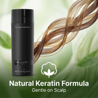 Fibres capillaires densifiantes à la kératine 27,5g sous marque privée, 10 couleurs, poudre correctrice pour cheveux clairsemés pour hommes et femmes, fibres de coton naturelles, OEM