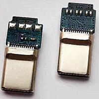 Conector USB Tipo C Macho de 24 Pines, USB 3.0 de Alta Velocidad, a C Rp 56K, C a C 60W 5A, Montaje SMT a Través de Orificio en PCB