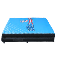 Tapis gonflables Crash Mat Logo personnalisé pvc Sports extrêmes chute libre carré saut atterrissage grand saut Airbag tapis gonflable