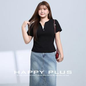 Loney Yang Camiseta con cuello en V para mujer, talla grande, color verde, tejido de punto, diseño de dos piezas falsas, estilo informal de verano - Product Image 4