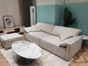 أثاث غرفة المعيشة أريكة بورتو أريكة مخصصة فاخرة على الطراز الحديث قماش جلد من القماش - Product Image 6