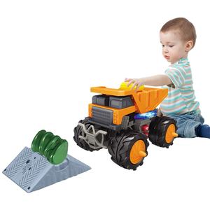 Camión de <span class=keywords><strong>Juguete</strong></span> Eléctrico Jacko Toys con Bidones de Aceite, Barricada, Luces y Música, Camión de Baile, Coche de Ingeniería con Botón de Arranque para Niños - Product Image 6