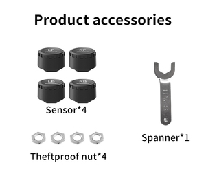 מערכת ניטור לחץ צמיג 5.0 רכב מערכת ניטור לחץ מערכת עם חיישנים חיצוניים ותצוגה עבור אנדרואיד & iOS טלפונים - Product Image 6