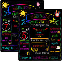 Tableau noir miniature double face personnalisable, panneau de table pour messages, décoration de table pour mariage ou fête