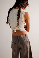 RedPeony Jeans Droit Coupe Tonneau Y2K Streetwear Années 90, Jeans Ample Large Coupe Boyfriend en Denim, Jean Femme Taille Mi-Haute Baggy