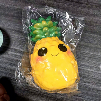 Jouets moelleux de simulation de fruits à presser en PU à rebond lent, figurines en argile souple anti-stress en forme de fruit du dragon, ananas, pastèque pour