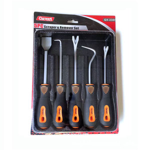 Juego de 5 raspadores y removedores Qutas, herramientas de reparación de automóviles de acero en estuche rígido QX-2305 - Product Image 1