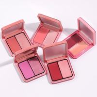 Palette de fard à joues vide 2-en-1 personnalisable avec votre logo, conteneurs de maquillage pour fard à joues et illuminateur crème, marque privée