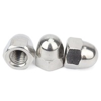 Écrous dôme à extrémité fermée en acier inoxydable 304, écrous hexagonaux à capuchon UNC UNF pour boulons