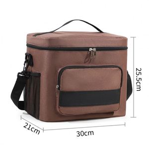 Eco-friendly Reusable Insulated 600D Oxford Modern Lunch Bag Silk Screen Printed Custom <b>Logo</b> Durable Promotional Gift - Product Image 6