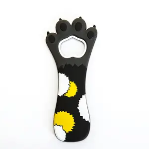 Netter Cat Paw Flaschen öffner Magnet, Kühlschrank Magnet Silikon Metall Flaschen öffner für Bier Cola Barkeeper Küche Barware Metall