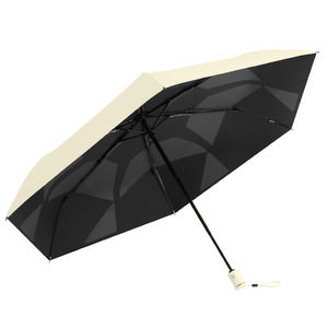 Mini paraguas UV de bolsillo automático 6K de gama alta de marca personalizada de fábrica, nueva tecnología, fácil de plegar para sol y lluvia, regalo de negocios, anuncio con logotipo - Product Image 5
