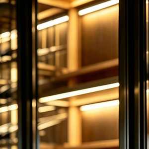 Armoire à <span class=keywords><strong>vin</strong></span> en bois à cadre noir avec éclairage LED, présentoir à whisky, contrô<span class=keywords><strong>le</strong></span> de l'humidité, <span class=keywords><strong>pour</strong></span> cave à <span class=keywords><strong>vin</strong></span> et stockage en cave - Product Image 6