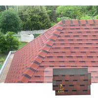 Blaue Asphalt Dachziegel Baustoffe für Haus isolierung Bau China Mosaik Sechseckige Bitumen Dachs chind eln