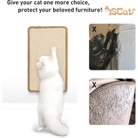 Griffoir pour chat en sisal écologique, luxueux, classique, canapé inclinable, hamac, coussin à gratter en bois, jouet à gratter pour animaux de compagnie, cadeau de Noël