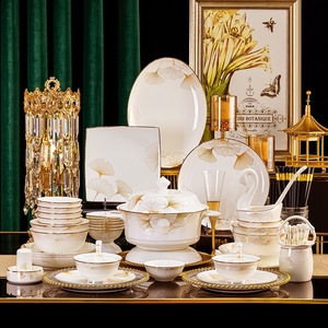 <b>Cheap</b> Factory Price Nordic Style Porcelain Dinnerware <b>Sets</b> Stoneware Ceramic Tableware Dishwasher Safe Eco-Friendly Wholesale - Product Image 1