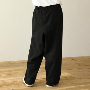 Pantalones de chándal holgados personalizados OEM para hombres con cordón en la cintura, ajuste relajado, ideal para ropa de calle o de descanso - Product Image 4