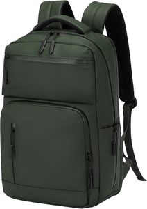 Sac à dos de voyage 17 pouces avec roulettes et poignée télescopique pour ordinateur portable, idéal pour les déplacements professionnels et les week-ends - Product Image 1
