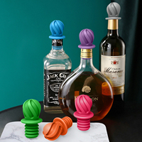 Accessoires de cuisine étanches : Bouchons de bouteille de vin et bouchons de flacon réutilisables en silicone