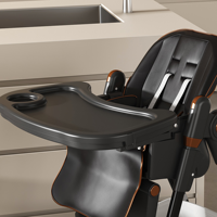 Chaise haute bébé moderne réglable en polypropylène 0-6 ans, siège d'alimentation portable pour nourrisson avec ceinture de sécurité et verrouillage silencieux