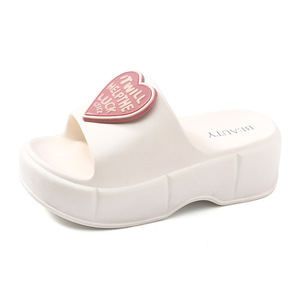 Sandales d'été pour femmes à semelle épaisse, rehaussantes, en EVA, forme cœur, antidérapantes et respirantes - Product Image 5