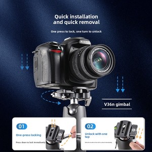 Trépied en fibre de <span class=keywords><strong>carbone</strong></span> pliable <span class=keywords><strong>Benro</strong></span> Rhino Series, compatible avec les téléphones mobiles, les appareils photo reflex numériques, réglage semi-automatique, photographie - Product Image 2