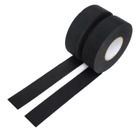Ruban de tissu en tissu acrylique simple face Faisceau de câblage noir Ruban de câble électrique Sensible à la pression pour une installation facile
