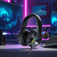 Offre Spéciale OEM/ODM Casque de jeu sans fil à réduction de bruit CMH-820 avec microphone Nouveau casque de conception au-dessus de la tête pour joueur
