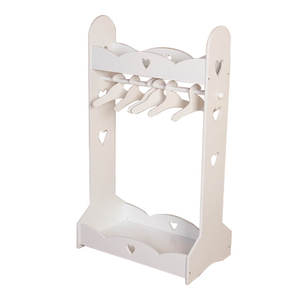 Trung Quốc nhà máy bán buôn tùy chỉnh bằng gỗ bé quần áo giá dễ dàng lắp ráp bằng gỗ giặt quần áo khô Rack hiển thị với móc - Product Image 1