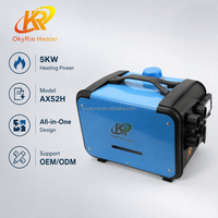 Chauffage d'appoint diesel tout-en-un OkyRie AX52H 5KW avec boîtier en fer et plastique, durable, pour fourgonnettes et bateaux