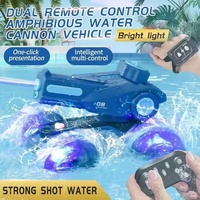 Puissant geste détection 2.4g amphibie cascadeur Rc voiture pistolet à eau étanche Rc course amphibie télécommande voiture bateau