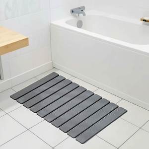 Alfombrilla de Baño Absorbente Enrollable de Tierra de Diatomeas, de Secado Rápido, Plegable, Antideslizante, Personalizable, para Ducha - Product Image 4