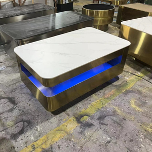 Meubles de bar de luxe légers, table de bar portable avec éclairage pour la zone VIP du club de nuit, restaurant à chicha, salon - Product Image 5