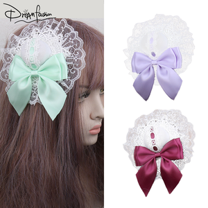 Moderner Stil Spitze Satin Anime Maßgefertigte Haaraccessoires Elegante Süße Mädchen Haarspangen Cosplay Modische Cosplay Lolita Stirnbänder - Product Image 1