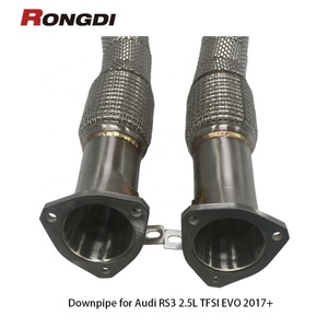 ท่อระบายความร้อนสำหรับรถแข่ง Audi RS3 TFSI EVO(EA855) 2.5T 2017 + 304ท่อไอเสียสแตนเลส - Product Image 4