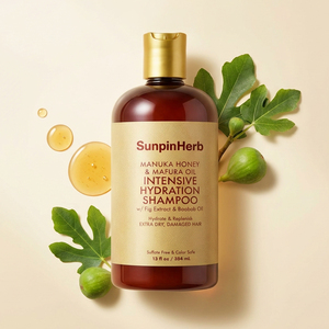 Repairing Moisture <b>Shampoo</b> Manuka Honey Mafura Oil Shea Butter for Dry Damaged Overprocessed Curly Hair - Product Image 1