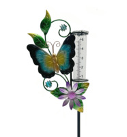 Nouvelle Lampe Solaire Décorative en Fer Forgé pour Jardin, Cour et Extérieur, Motif Abeille et Papillon, à Piquer dans le Sol