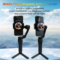 Appareil photo magnétique pour téléphone portable Appareil de mise en miroir de l'écran selfie IOS Android Harmony OS Mini caméra à écran HD de 2.1 pouces pour les voyages