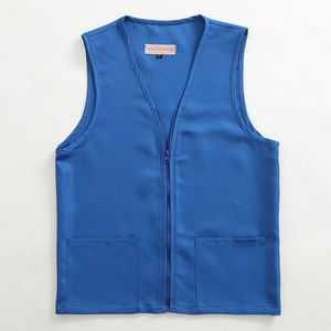 Supermarket Uniform <strong>Vest</strong> Custom Logo Printing Lightweight Polyester <strong>for</strong> Men <strong>Women</strong> High Quality Formal Style with Zipper Closure - Product Image 2