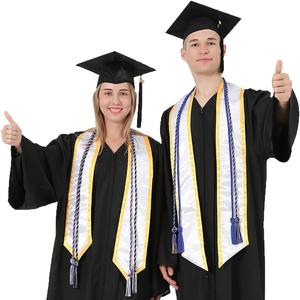 Batas de graduación de poliéster personalizadas del fabricante directo para estudiantes de doctorado de escuela secundaria estilo americano para niños - Product Image 5