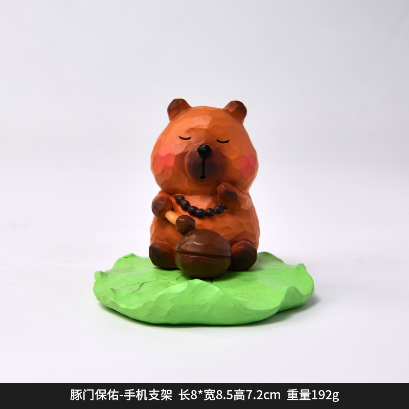 DY2272-1B Pig Gate Blessing - Mobile Phone Stand Ornament