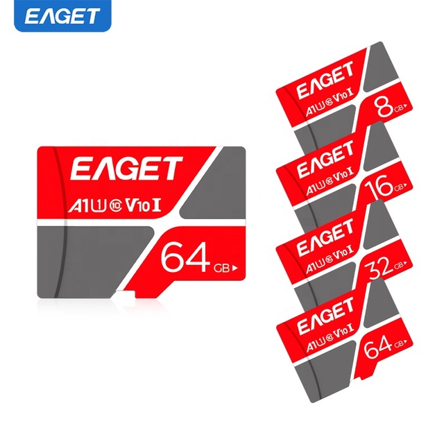 EAGET TF Card 64gb Carte Sd Card32gb for Phone Memory Sd Video Game Carte Class 10,U1/U3 Sd Mini TF Plastic Memory Card