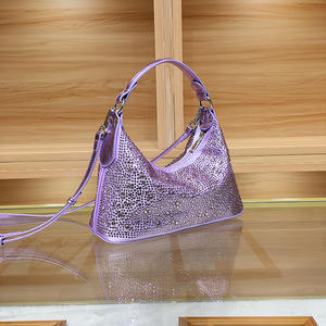 กระเป๋าถือทรงโฮโบประดับคริสตัลสำหรับผู้หญิง ลดราคาสุดฮอต เหมาะสำหรับงานปาร์ตี้ตอนเย็นและงานแต่งงาน - Product Image 5
