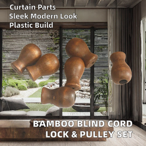 Plastic Modern Eco-Friendly Durable <b>Blind</b> Cord Lock and Pulley Set Curtain Accessories Components - Product Image 2