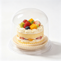 Boîte à gâteau à la crème de fraises, boîte à mousse, boîte à tiramisu, boîte d'emballage alimentaire transparente carrée, boîte d'emballage pour dessert, boîte en plastique PET